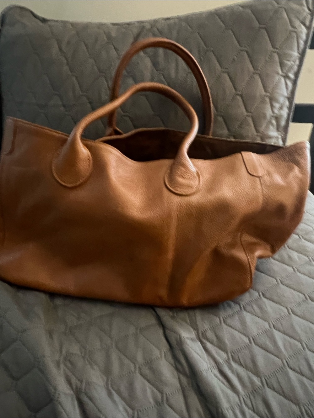 Beck Bags  Pebbled Leather Tote